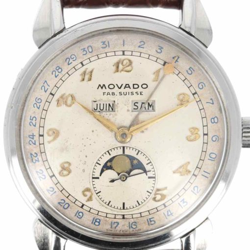 montre bracelet Movado celestograf cadran 3