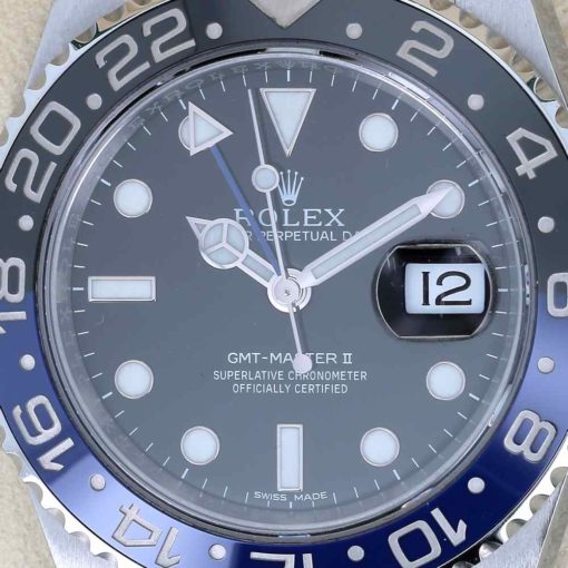 montre bracelet Rolex batman 116710BLNR cadran 3