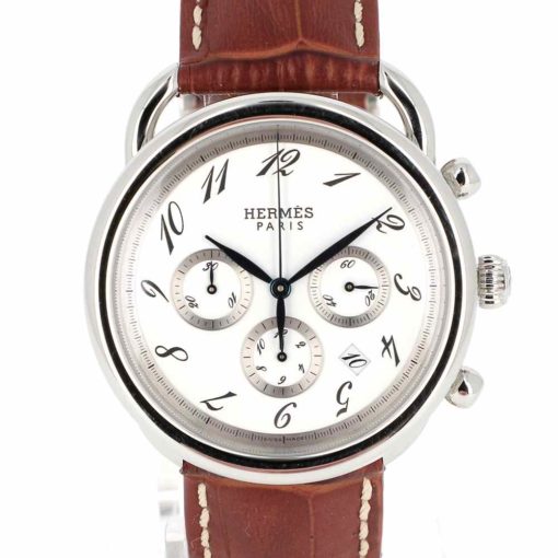 montre bracelet Hermes arceau chronographe automatique cadran
