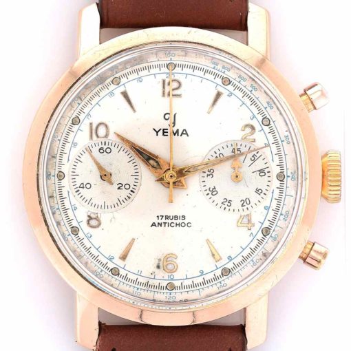 yema chronographe or cadran