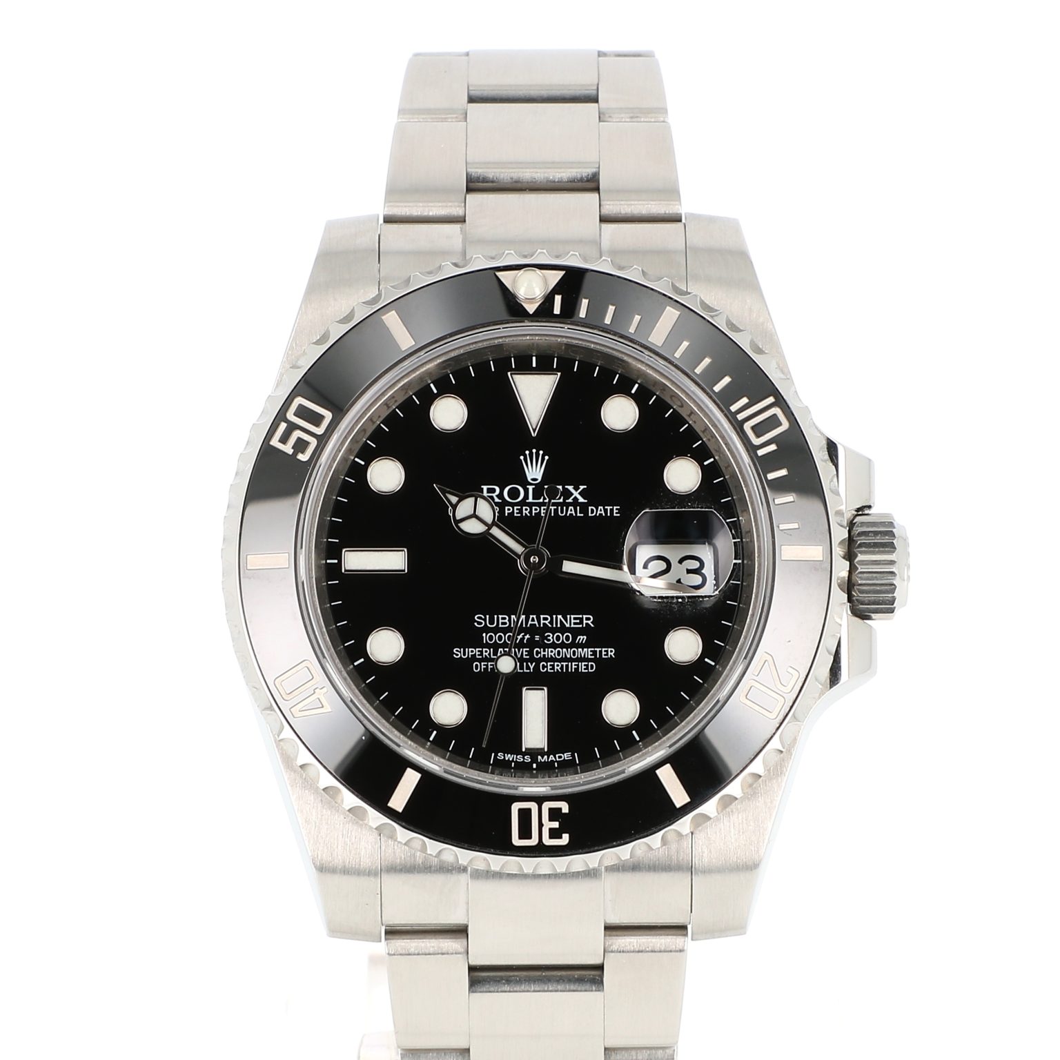 rolex 116610LN dial