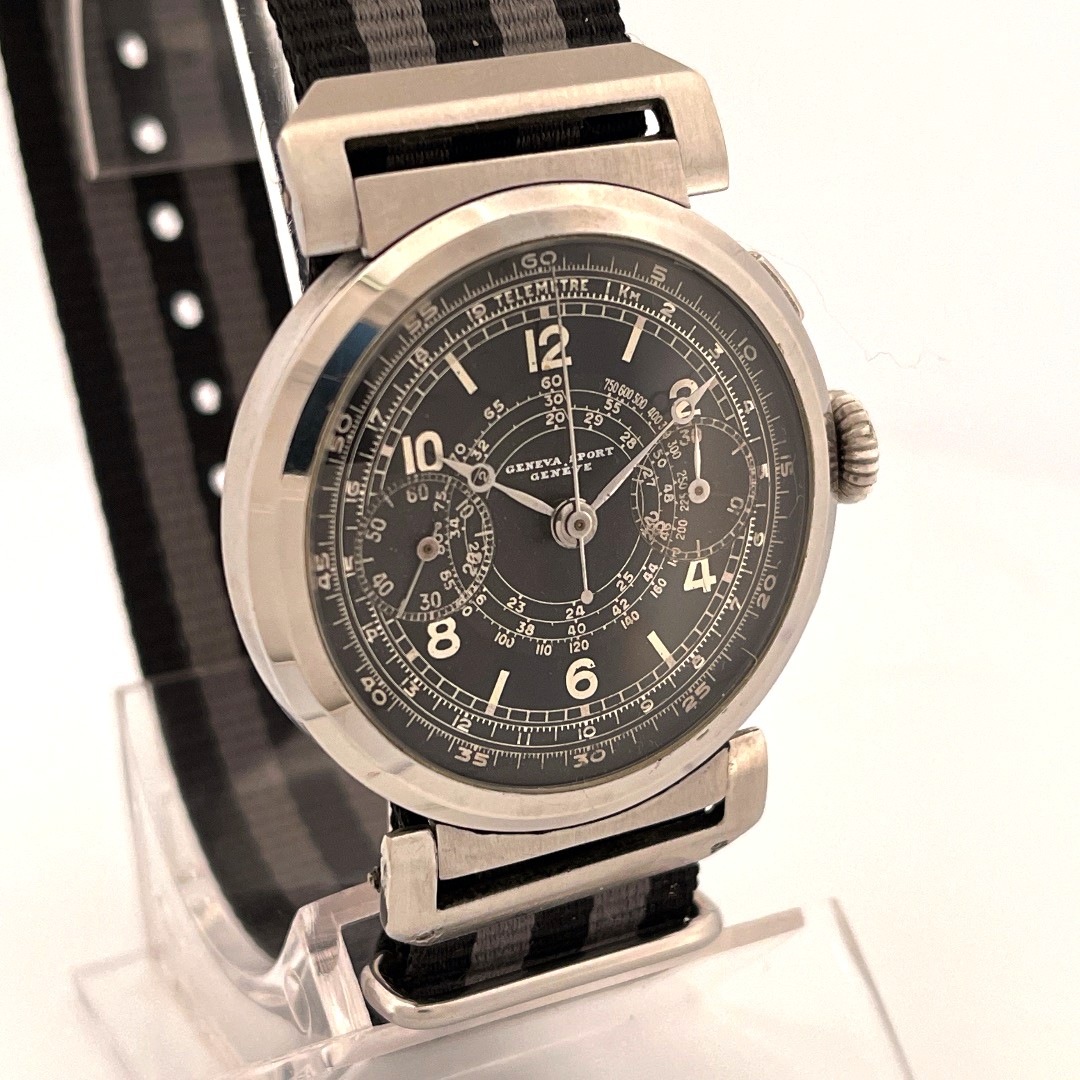 GENEVA Sport chronographe Valjoux 22 télémètre – Image 3