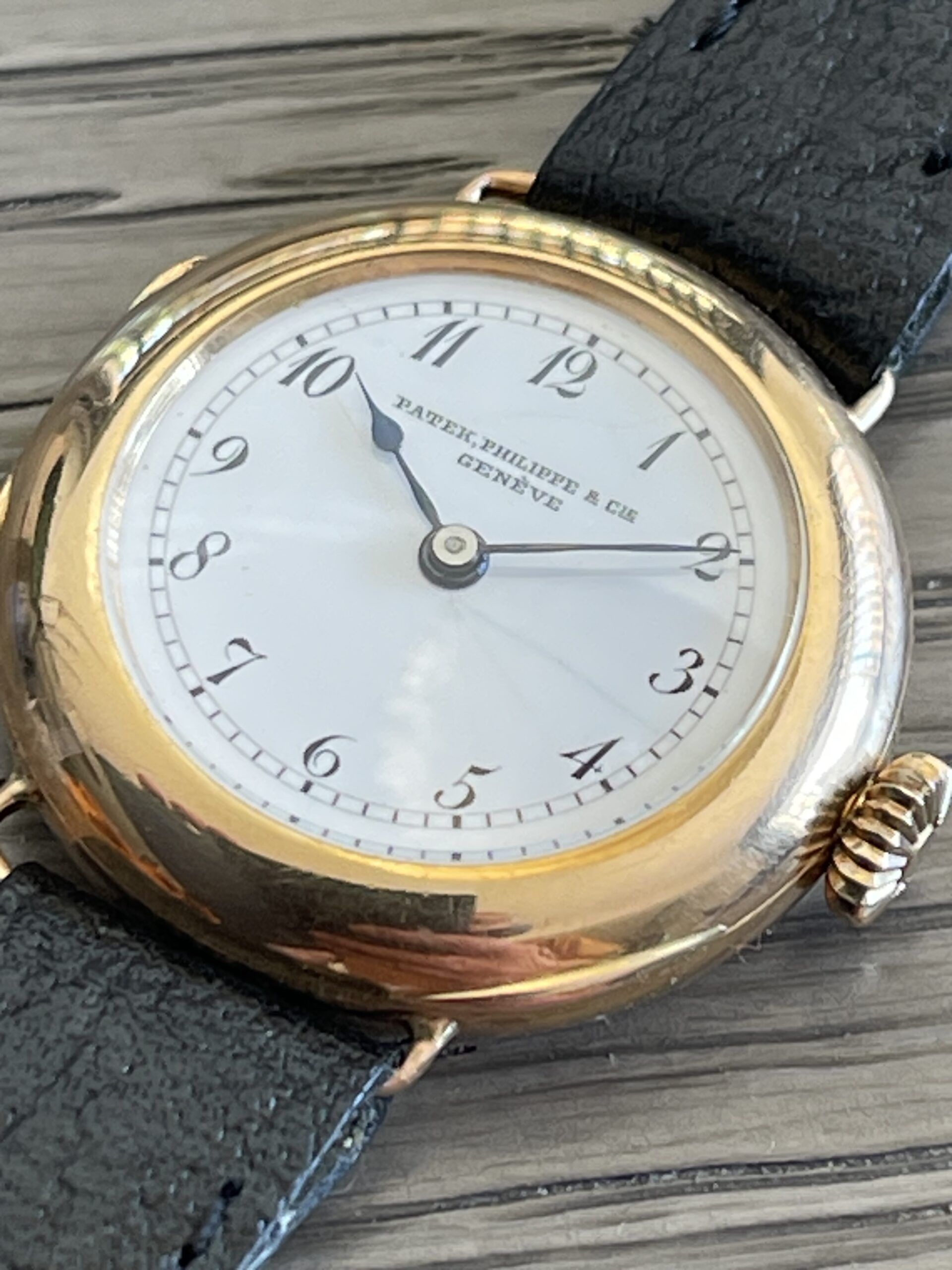 PATEK PHILIPPE Officier ronde or 18k vers 1920 – Image 5