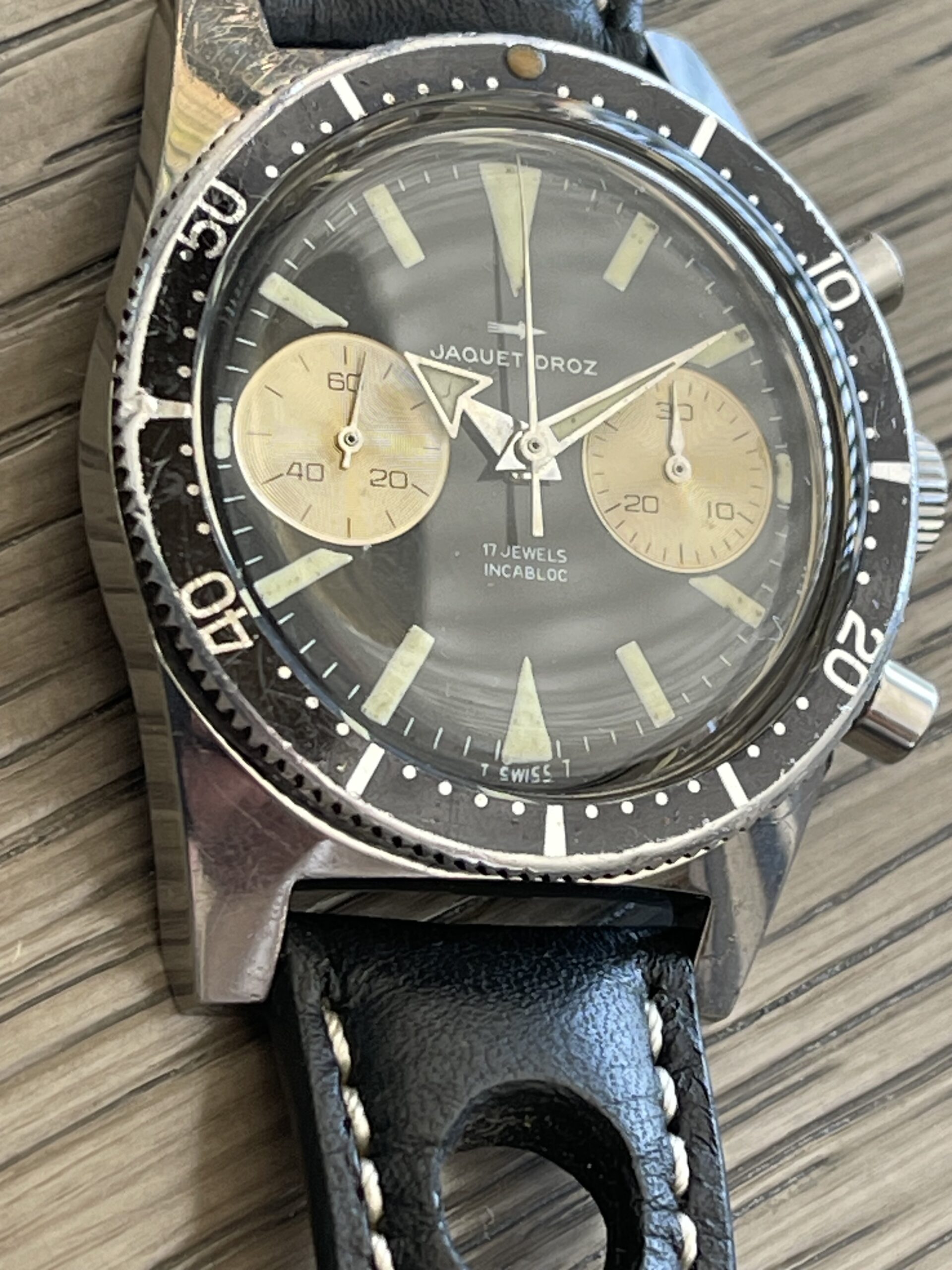 JAQUET DROZ chronographe vintage – Image 2